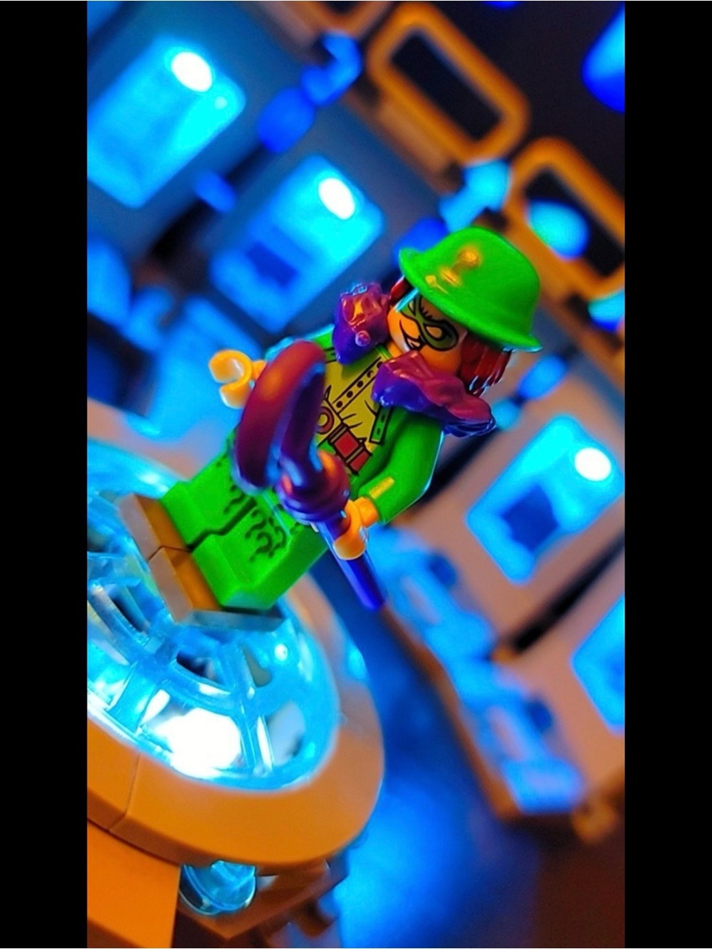 Batman Riddler Minifigure Lego Compatible - Picture 2 of 7